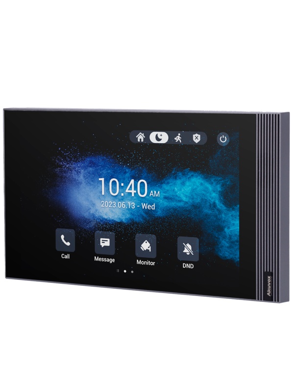 Monitor Linux para videoporteiro - Visor TFT de 7" - Áudio bidireccional Crystal Clear | Easy UI - TCP/IP, PoE, WiFi, SIP standard - Manutenção via cloud - Ligação de monitor e placas via Cloud