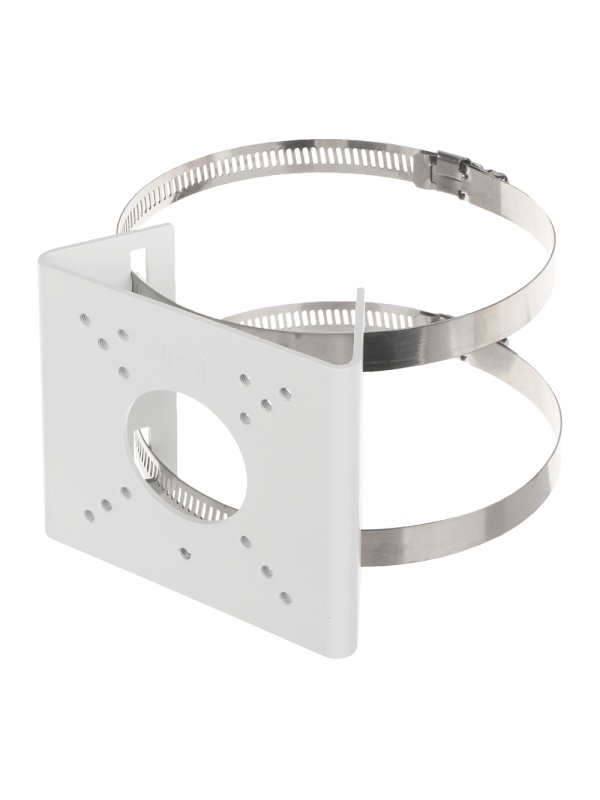 POST SUPPORT - FOR BULLET CAMERS - FIT FOR OUTSIDE USE - DIAMETER 55 ~ 127 mm - White color - cable dowel