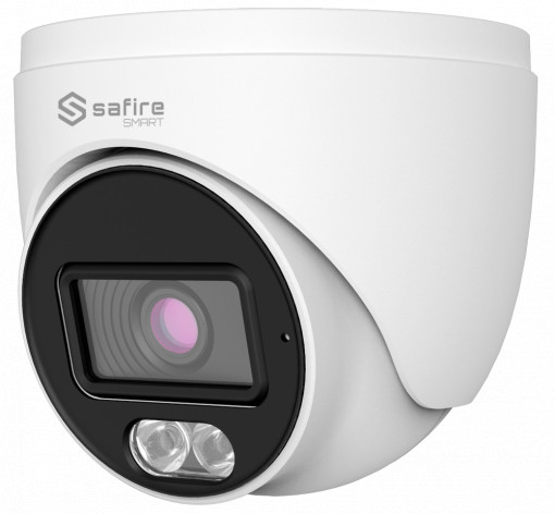 Safire Smart - Câmara Turret 4 em 1 Gama B1 - 2 Mpx (1920x1080) , 1/2.8" CMOS - lente 2.8 | Iluminação LED branca 20 m - DWDR, HLC, BLC, AGC - Impermeável IP67