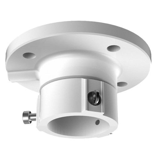Suporte de tecto - Para câmaras dome - Apto para uso no exterior - Cor branco - Compatível com Hiwatch Hikvision - Passador de cabos