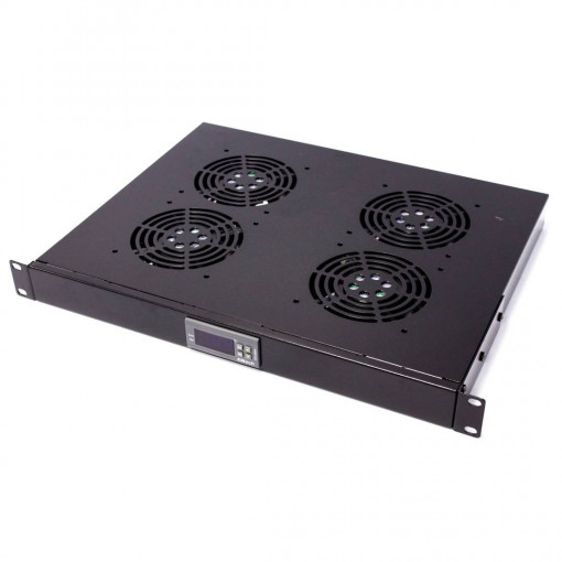 VENTILADOR DIGITAL PARA BASTIDOR 220-230V, 1U, 4VENTOINHAS