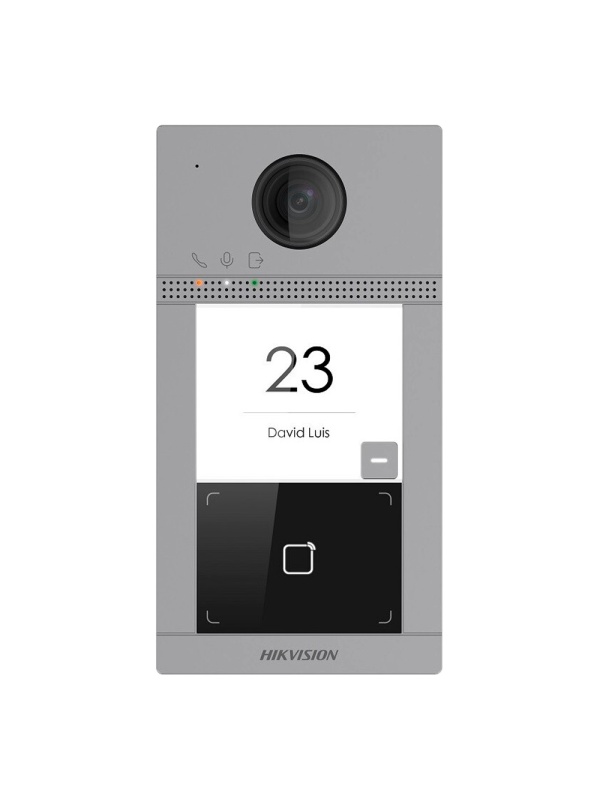 Videoporteiro IP WiFi - Câmara 2 Mpx | Áudio bidirecional - Abertura com cartão MF 2 relés - Aplicação móvel com ou sem monitor - Adequado para uso exterior IP65 | IK08 - Montagem embutida: PoE