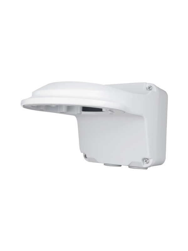 Wall support - connection box - fit for use abroad - white color - uniview compatible - cable dowel
