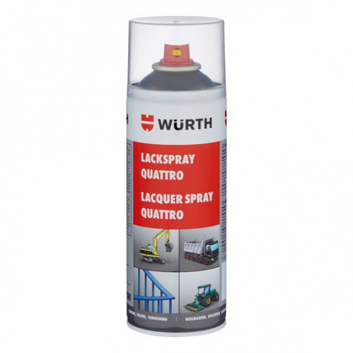 WURTH 0893399011 - SPRAY QUATTRO PRETO GRAFITE RAL 9011