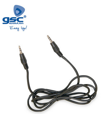 002601355 - 8433373013551 Conexão de áudio estéreo 3,5 mm macho para macho 1,5 m
