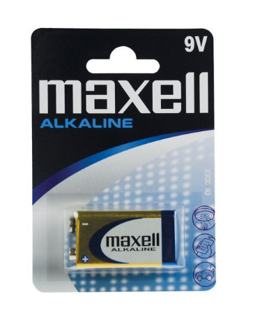 106000009 - 4902580150259 Pilha alcalina Maxell 9V (LR09) Blister 1 un.