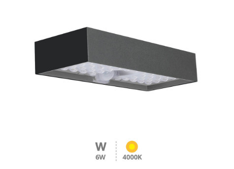 200210008 - 8433373063495Meloy Lâmpada de parede solar LED com sensor crepuscular e movimento 6W 4000K IP65