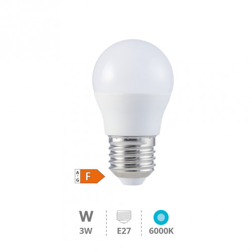 200690029 - 8433373056732Lâmpada LED esférica 3W E27 6000K
