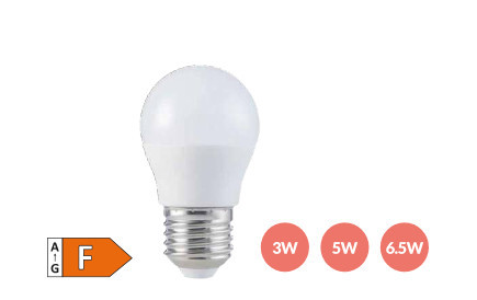 200690041 - 8433373056855Lâmpada LED esférica 6,5W E27 6000K