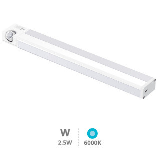 203000003 - 8433373054363 Luz de gabinete LED com sensor crepuscular e movimento 2,5W 6000K