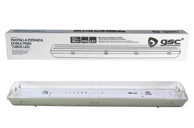 203200017 - 8433373071971Tela impermeável para 2 tubos LED T8 de 60cm