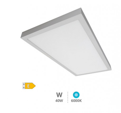 203405014 - 8433373061163Painel LED retangular Menia 40W 6000K Níquel