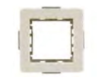 Adaptador+chasis JUNG (blanco)