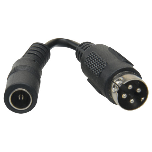Adaptador DC - 105 mm de comprimento - Conector fêmea Mini Din - Conector macho standard - Adapta alimentador standard - Para gravadores SAFIRE