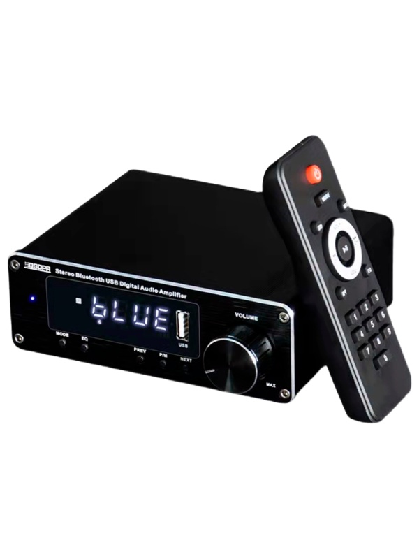 Amplificador reprodutor - 2 x 60W - Ligação Bluetooth - Reprodução USB - Predefinições de equalização - Mando a distancia