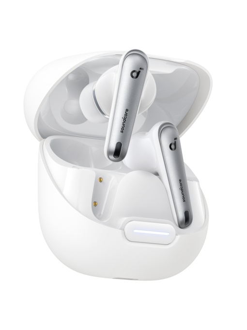 ANKER SOUNDCORE WIRE WARMING - 50 HOURS OF PLAY - 6 MICROFONES - CUSTOMIZATION THROUGH SOUNDCORE APPLICATION - WATER RESISTANT IPX4 - WHITE COLOR