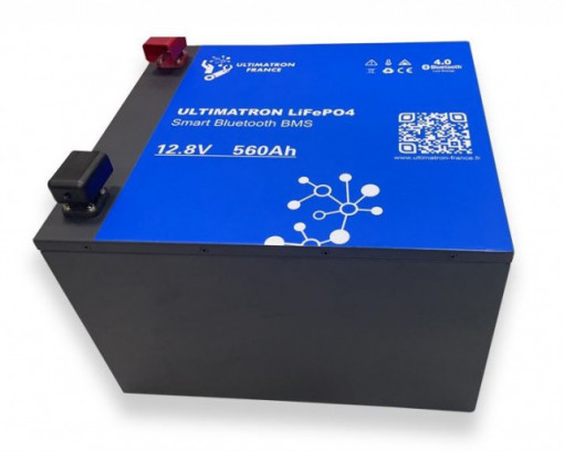 Bateria de Lítio 12V 560Ah (375x 440 x 300 mm) - Ultimatron UBL-12V-560AH - LIFEPO4