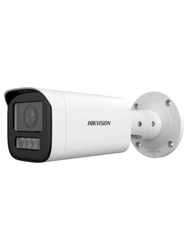 Bullet IP Chamber Hikvision Value - Resolution 4 Megapíxel (2560x1440) - Motorized Lens 2.8 ~ 12 mm - Hybrid light range 50 m | POE | H.265+ | IP67 - Integrated Microphone | Alasia | Audio - Detección of Movimiento 2.0 | MicroSD