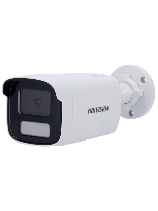 Câmara Bullet IP Hikvision gama Value - Resolução 8 MP (3840x2160) MP [%VAR%] - Lente 4 mm - Luz híbrida 50 m | Microfone e altifalante incorporados - Detecção de movimento 2.0 - PoE | IP67 | MicroSD | Sirene e flash de dissuasão