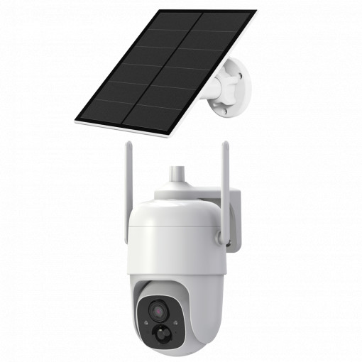 Câmara IP 3Mpx VicoHome Wifi alimentada por bateria - Movimento PT / Sensor PIR - Bateria de lítio 9000 mAh / Painel solar - Lente 3.2 mm/ IR 10 m / LED branco - Áudio / Mensagem e luz dissuasoria / Slot SD - App VicoHome e Cloud / Compatível Alexa