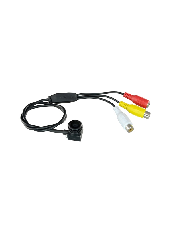 Cámara ultra miniatura - 1/4" Aptín© 960H CMOS MT9V139 - Cable extensor 0.5 metro - Lente grande angular 1.8 mm - 0.1 Lux / F2.0 - 14 x 14 x 20 mm, 27 g