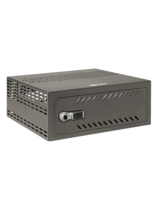 CCTV -specific DVR safe - for DVR less than 1u rack - Electronic Lock - with ventilation and cable garnishes - quality and resistance