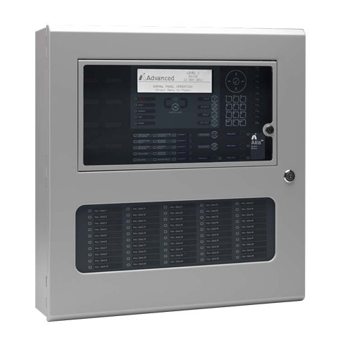 Central analógica Advanced de 2 laços extensíveis a 4 - Até 240 dispositivos por laço - Protocolo de Argus (compatível com Hochiki e Apollo) - Ecrã LCD personalizável - Certificados EN54-2, EN54-4, EN54-13 e Parte 2 e 4 por FM Approvals