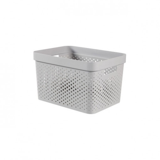 Cesto Reciclado Infinity 11L Cinza Escuro