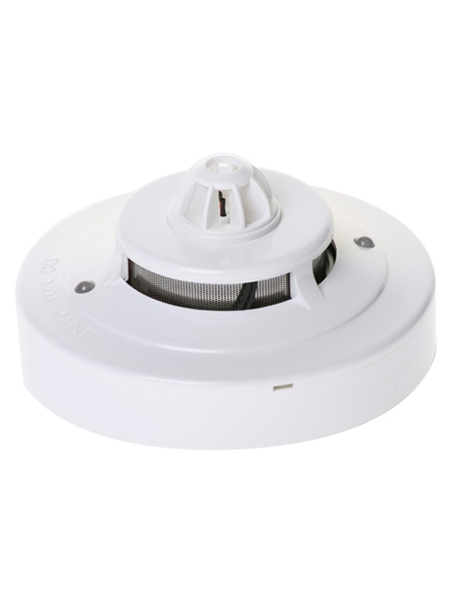 Conventional Fire Thermal Optical Detector - EN54 Part 5-7 Certificate - Double Alarm LED for your view from anywhere - Made of ABS Material with heat resistance - does not include base - base compatible with the entire Wizmart range