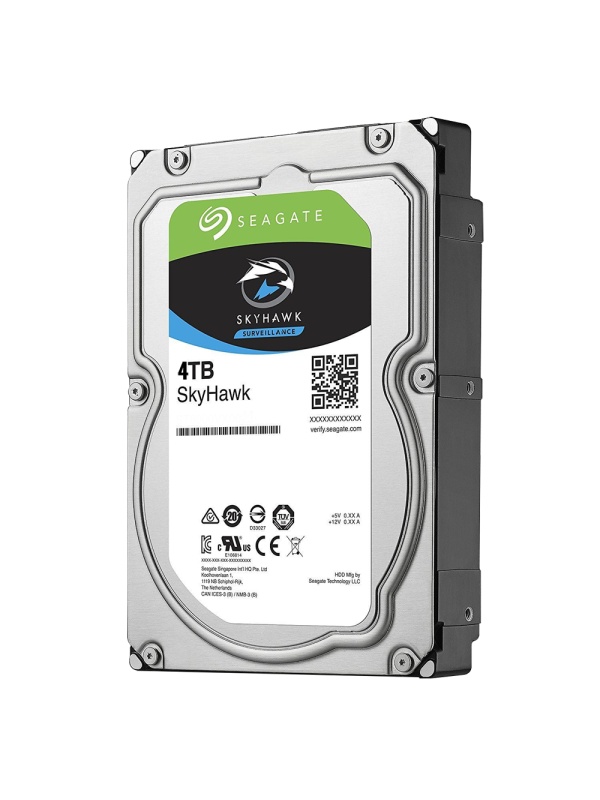 Disque dur de Seagate Skyhawk - Capacité 4 TB - SATA Interplay 6 Go / S - Modèle ST4000VX000 - Spécial pour les vidéocraveurs - lâche ou installé sur DVR