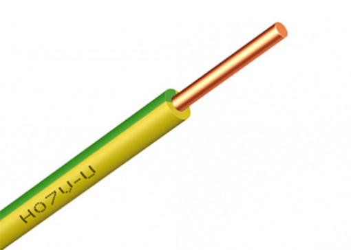 Fio H07V-U4 verde/amarelo PREÇO POR METRO