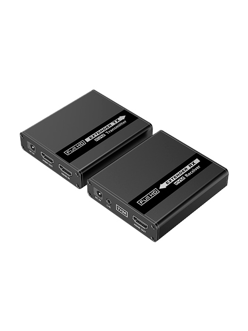 HDMI/USB Extensor by Ethernet Cat6/6A/7 Cable Cable - Emitter and Receiver - Range 70 m - Up to 1080p - Supports PCM/LPCM/DTS HD/DTS audio audio output