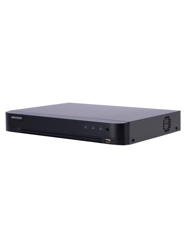 Hikvision DVR 5n1 Gama PRO - 8 CH HDTVI / HDCVI / AHD / CVBS - Até 12 canais IP - Resolução máxima de entrada 3K - AcuSense (4 Ch) | Face Recognition | 2 HDD - MD 2.0 em todos os canais | Áudio