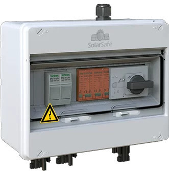 JSL Quadro de proteção combinada para instalações solares fotovoltaicas DC com interruptor DC SISO-Z (1 string) Preço por Un.