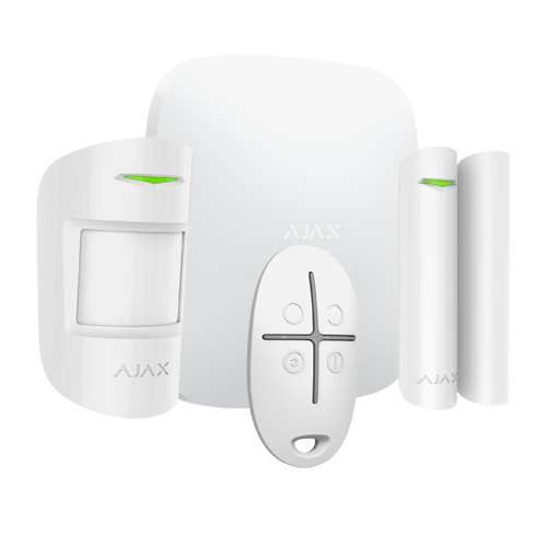 Kit de alarme profissional - Certificado Grau 2 - Comunicação Ethernet e GPRS - Sem fios 868 MHz Jeweller - Até 100 entradas sem fios - App para smartphone e Software PC