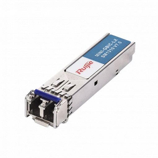 Módulo Transceptor Ruijie SFP - Longitud de ola 1310 nm - Fibra monomodo - Conector LC dúplex Upc - Distancia máximo 10 km - 1.25Gb/s - 1000Base-LX