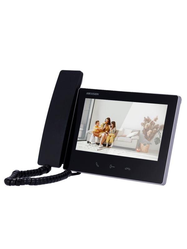Monitor para videoporteiro - Visor TFT de 7" - Áudio bidirecional | LED de estado - 2 Fios HD, Wi-Fi | Auricular de mão - Ranhura para cartão microSD até 128 GB - Montagem na superfície