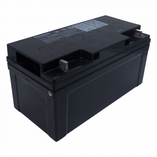 Panasonic - Bateria recarregável - Tecnología chumbo ácido AGM - Voltagem 12 V / Capacidade 65 Ah - 175 x 350 x 166 mm / 23.5 kg - Para backup ou utilização directa