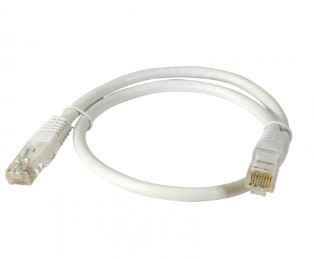 Patch Cord RJ45 U/UTP Cat 6A Cu PVC 2mts branco (bolsa BO)