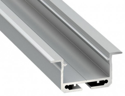 PFA2101 - Perfil alum. Linha Design Encastre 38,4x18x2000mm Anodizado SEVILHA - Quant. fornecida = 1 un