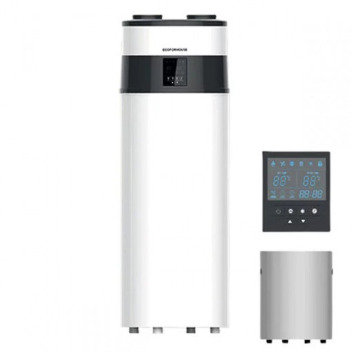 Pompe à chaleur en acier inoxydable avec WiFi Aquabit ACS200 EV Confort 200L