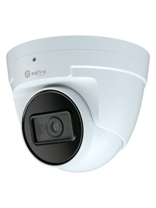 Safire Smart - Turret 4 in 1 range E1 - 2 MPX (1920x1080), 1/2.8 "CMOS Starlight - 2.8 mm lens | IR Range 30 m - WDR, HLC, BLC, AGC | HDTVI Coaxial Audio - IP67 Waterproofing