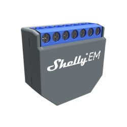 Shelly EM - Medidor de consumo y control de contactor WIFI