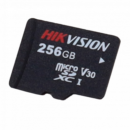 Tarjeta de memoria Hikvision - Tecnología 3D TLC NAND - Capacidad 256 GB - Clase 10 U3 V10 - Más de 3000 ciclos de lectura/escritura - Apto para dispositivos de Videovigilancia