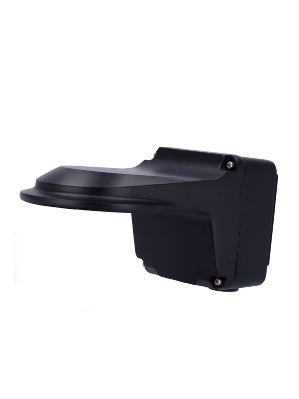 Wall Support - Connection Box - Apt for use abroad - Black color - Uniview compatible - cable dowel