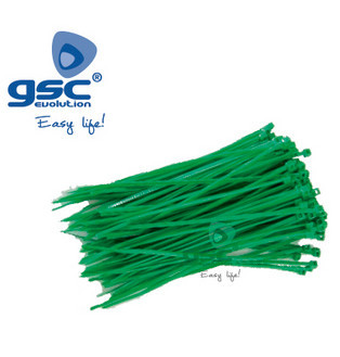 000901369 - 8433373013698Saco 25u Abraçadeiras 100% nylon 370x7,6mm Verde