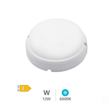 200205070 - 8433373066618Lâmpada de parede LED redonda Mushie 12W 6500K IP65