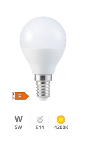200690031 - 8433373056756Lâmpada LED esférica 5W E14 4200K