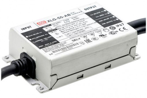 202535.4426 - Drive CC Led Mean Well DIM. IP65 22-54Vdc 530-2100mA XLG-AB - Quant. fornecida = 1 un