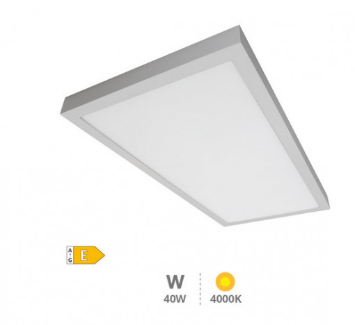 203405012 - 8433373061149 Painel de superfície LED retangular Menia 40W 4200K Níquel
